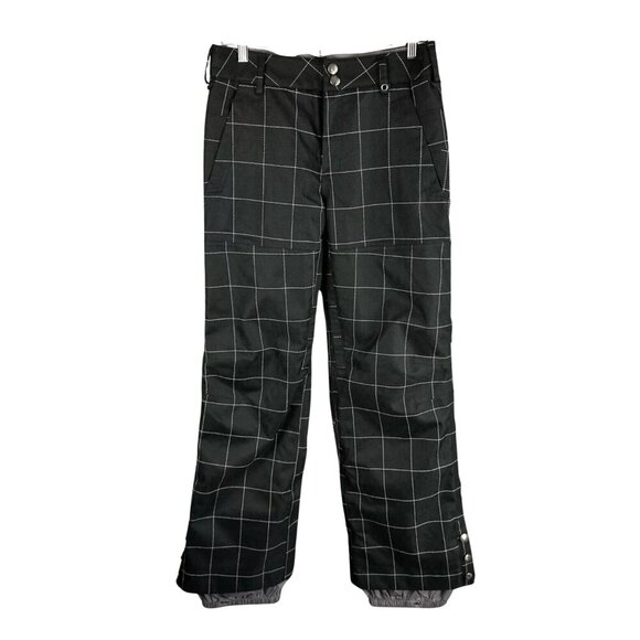 Burton Women's Mighty Snowboard Pant Black Plaid Size XL - Picture 1 of 16
